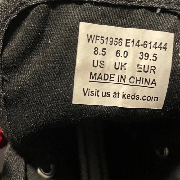 Keds woman’s Black High-Top Sneakers - Picture 4 of 8